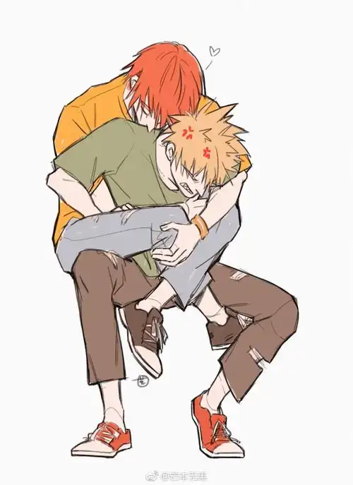 【侵删】我的英雄学院 爆豪胜己/咔酱 切岛锐儿郎 切爆 图源自微博