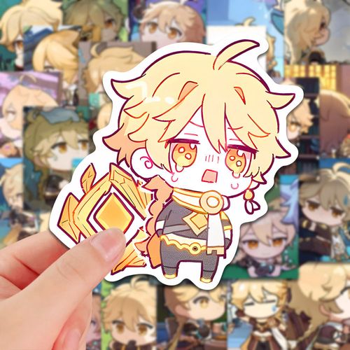 216张可爱q版原神空周边贴画diy装饰画手机壳电脑防水贴纸