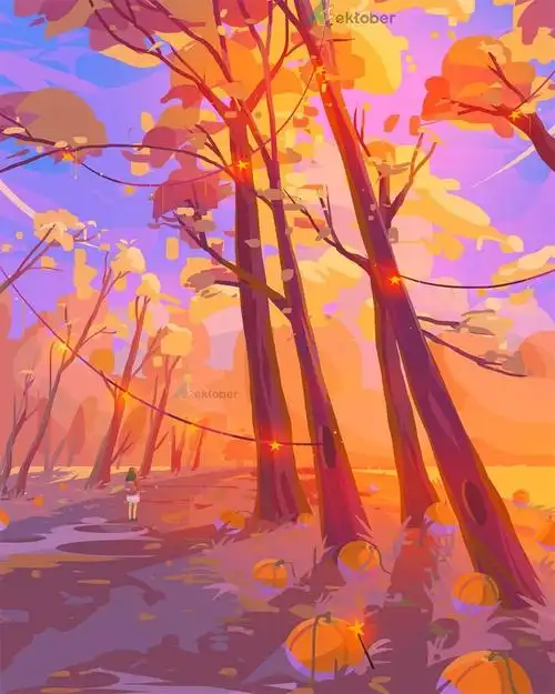 蓝紫色调11张梦幻景观插图