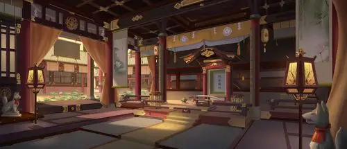 古建筑室内氛围-场景设计