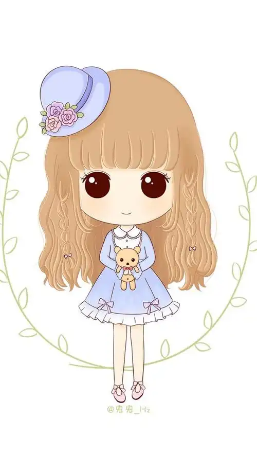 人物动物植物卡通动漫手绘插画可爱斗比萌宠个性背景彩色炫酷古风q版