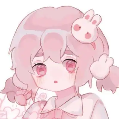 高清好看的粉色系女生二次元动漫可爱头像图片