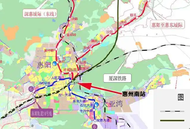 2张图看清惠州地铁站点分布,未来30分钟到深圳福田!