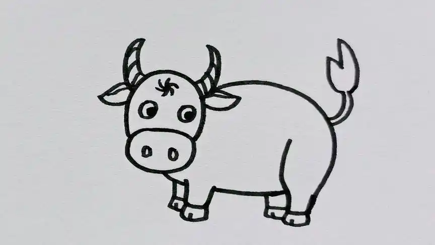 大水牛简笔画