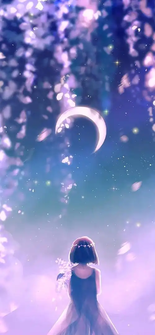 高清壁纸无水印 蓝紫色梦幻朦胧壁纸