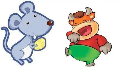 大鼠插图-骑牛鼠图片2021鼠牛交接击掌图片2020鼠年表情包-鼠你最牛