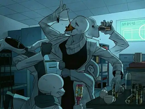 undertale传说之下精美人物图包sansgaster篇