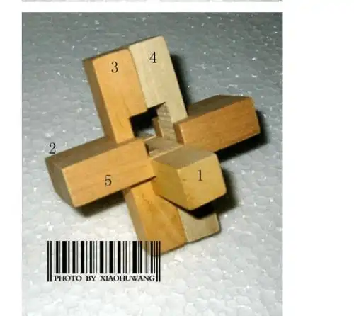 安装孔明锁步骤要图,六根