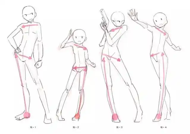 新手教程第2期人体站姿篇如何把握好人物站姿的重心和平衡感呢