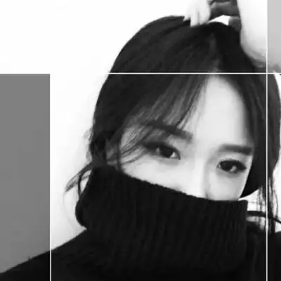 高冷范黑白情侣头像