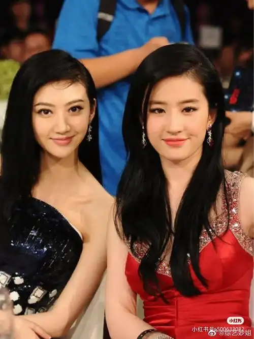 早期的景甜和刘亦菲同框图96 ,两位大美女