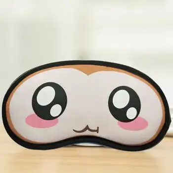 韩国个性眼罩睡眠遮光透气女可爱男卡通儿童学生 大眼睛