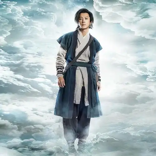 古装影视大话西游韩庚至尊宝孙悟空同款棉麻侠客客服民族服装