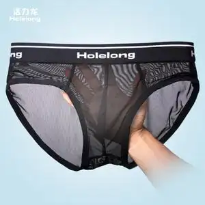 男性全透明三角内裤凸囊袋图片