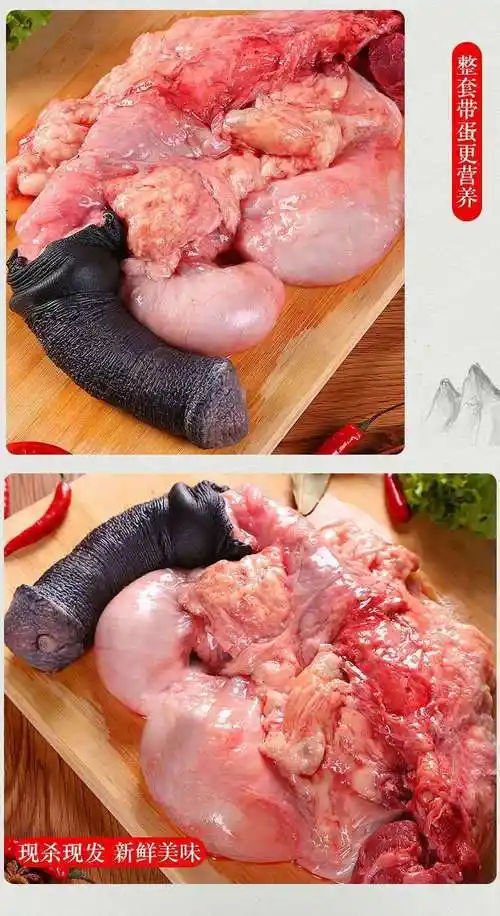 驴鞭新鲜驴鞭带蛋河北特产生熟驴鞭正宗特大驴三宝生鲜特米尼红顺丰