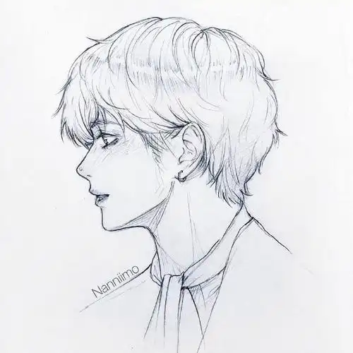 动漫男生怎么画好看,精选动漫男生线稿临摹素材