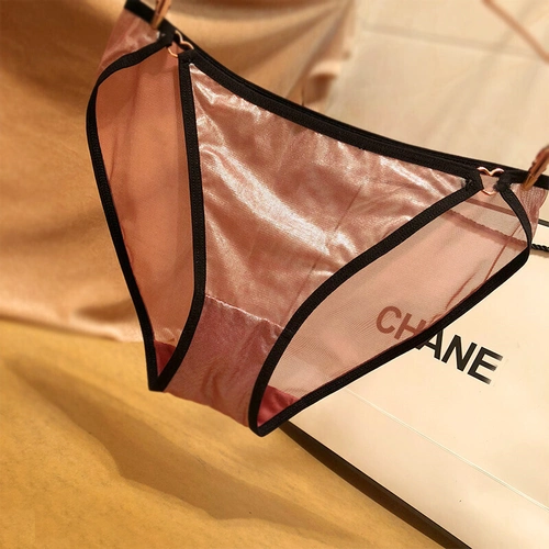 波迷娜bomina大码胖妹妹内裤日系蕾丝内裤女少女透明透气薄款闪烁三角