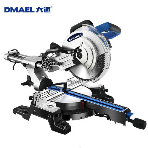 大迈拉杆式双规大功率斜切锯工业级铝型材高精准度台式切割锯铝机