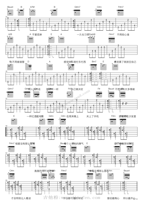 没那么简单 吉他谱