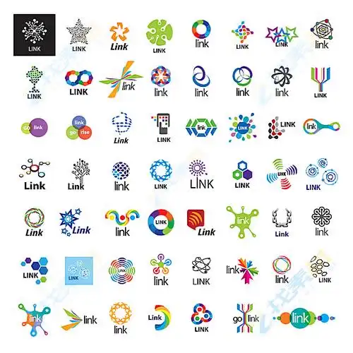 时尚创意彩色商标logo矢量素材下载