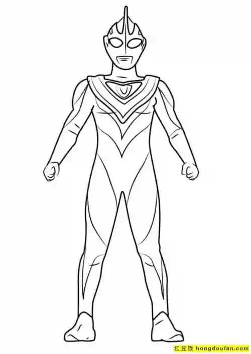 填色,填色图片,填色游戏,奥特之父,奥特战士,奥特曼,奥特曼简笔画
