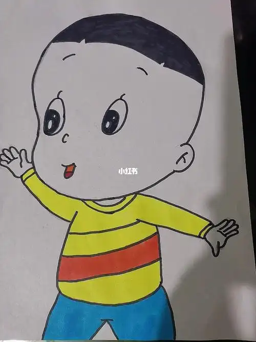 简笔画来喽[烟花r][烟花r][烟花r][烟花r]#大头儿子