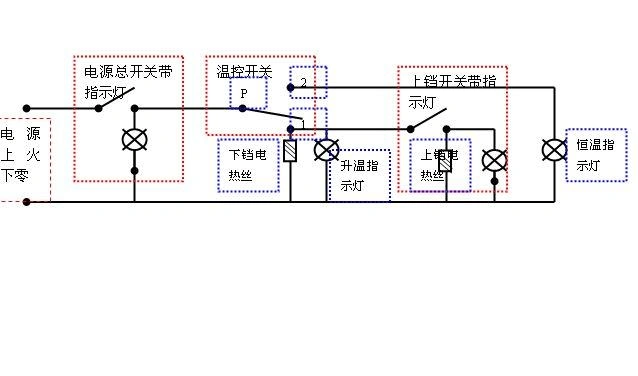 北京荣源yxd-30台式电饼铛电路图