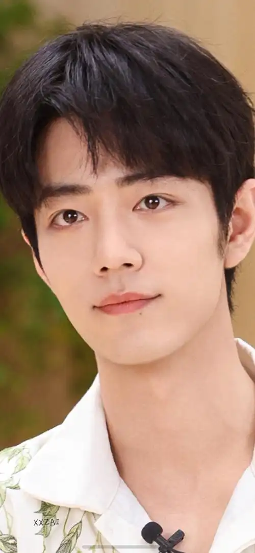 肖战花衬衫直播造型##肖战穿白