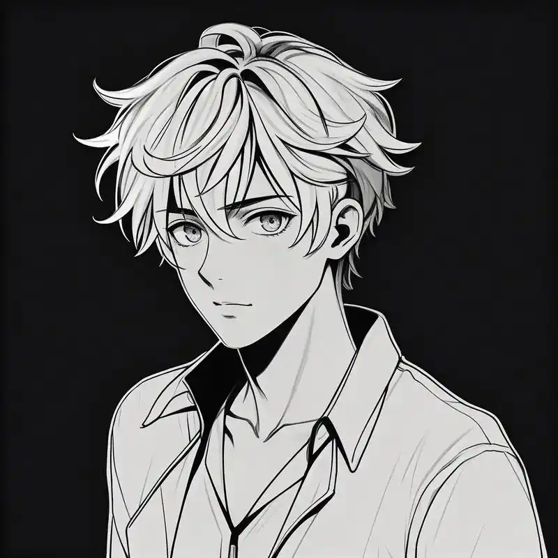 黑白素描头像,霸气冷酷的男生90 今日份黑白素描男生头像分享,霸气