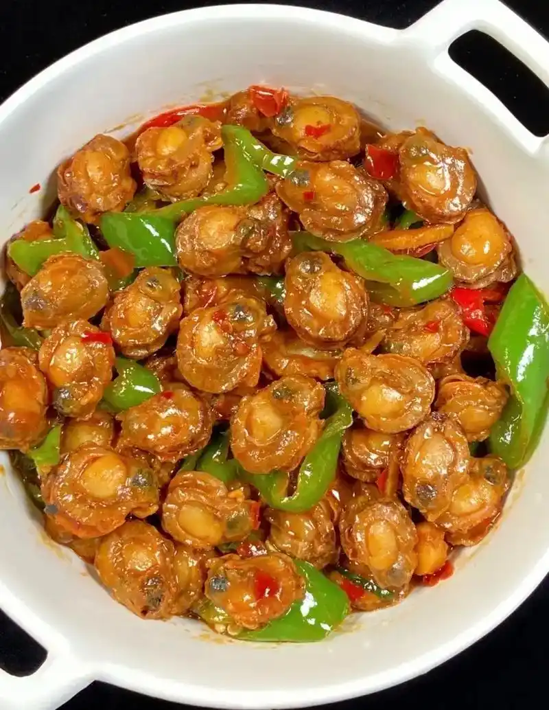 今天这道螺丝椒炒扇贝巨香巨好吃