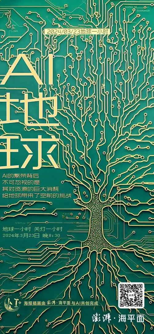 ai海报地球一小时