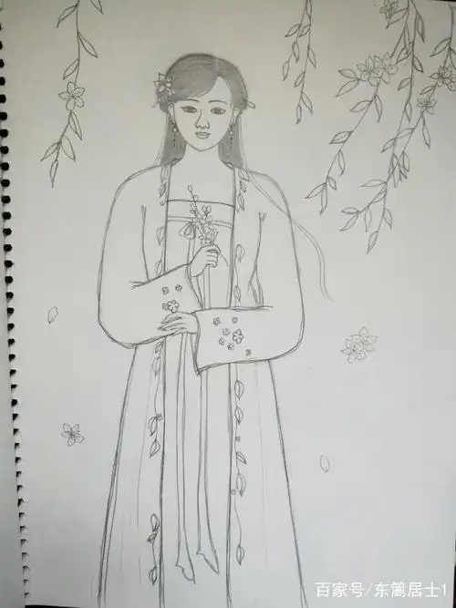 铅笔画古风美女,有没有你喜欢的