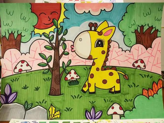 儿童主题画大全图片简易 儿童主题画画大全简单好看_简笔画-绘画者图