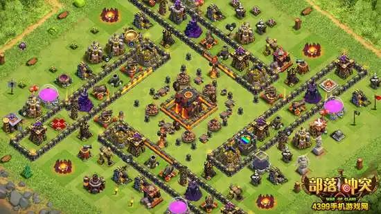 部落冲突10本风车冲杯阵 美观实用并存