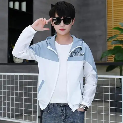 12青少年13大童男孩潮流15岁帅气初中学生16防晒衣服夏季薄款外套