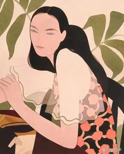 眼神有点冷|当代艺术家凯丽·比曼插画作品欣赏