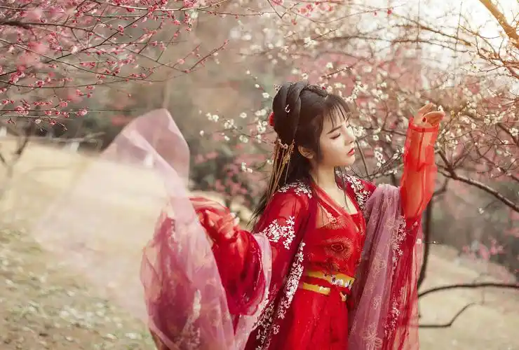 红衣_人像_poco摄影,人像,古风,汉服