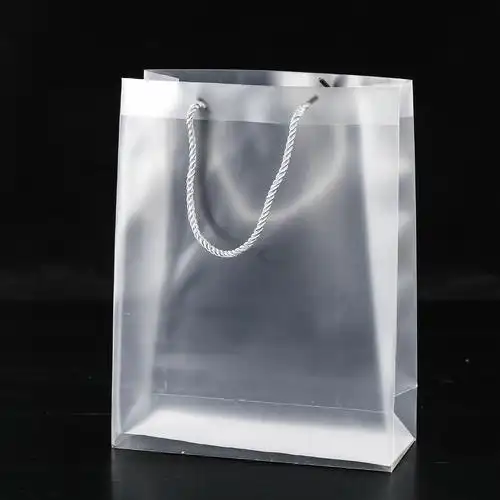 厂家批发透明磨砂手提袋 pvc塑料礼品袋 pp购物袋 包装袋可印logo