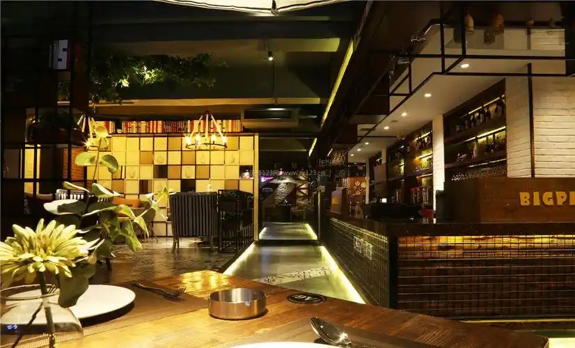 小饭店门面室内设计装修效果图2022图片