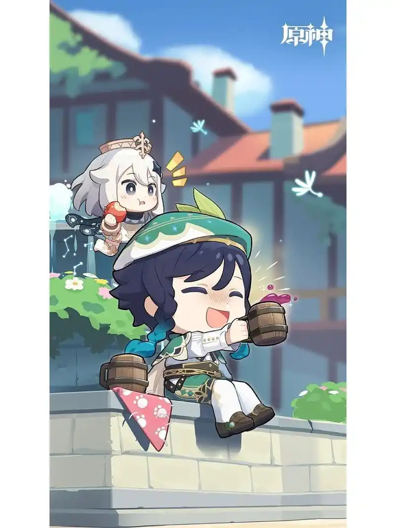 q版原神壁纸丨魈猫猫可爱,想rua 不许说魈猫猫矮 from:米游社原神板块