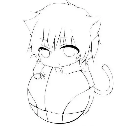 卡通漫画男生简笔画简单