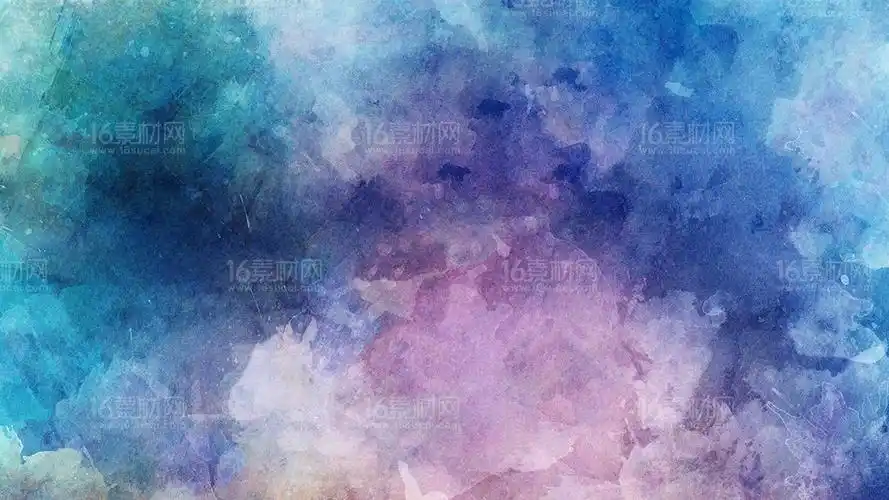 蓝色渐变晕染水彩背景高清图片