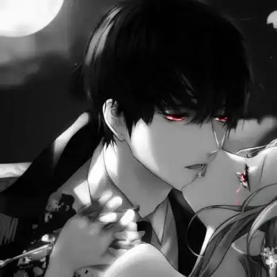 一对两张动漫情侣头像暗黑系