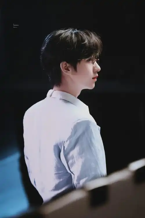 贺峻霖金丝眼镜造型好苏