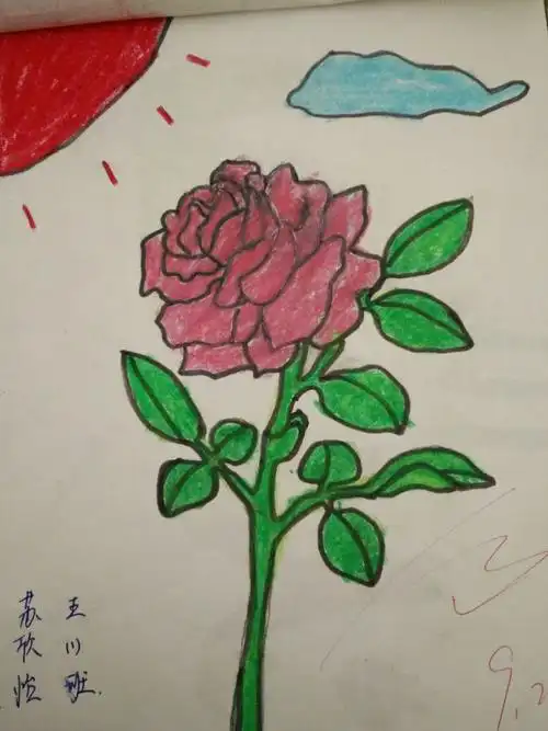 灵宝市河滨小学五年级美术优秀作品