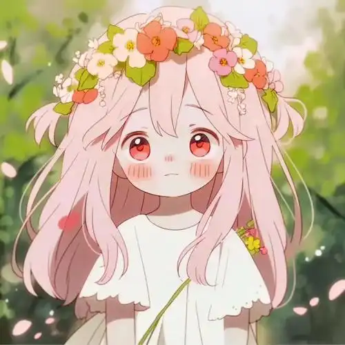 粉色招桃花|可爱女生头像 #萝莉神的安魂曲 #少女音 #动漫 - 抖音