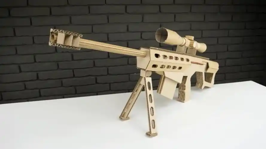 如何制作纸板狙击步 神奇的纸板 创意diy