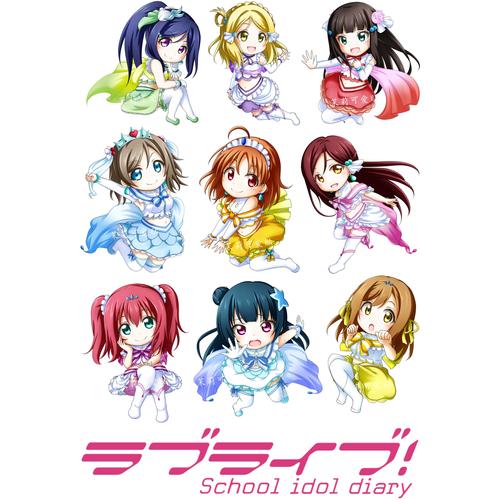 lovelive sunshine水团动漫可爱少女q版笔记本电脑手机行李箱贴纸