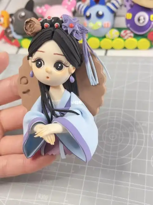 超轻粘土古风q版手办  #古风视频  #超轻粘土手工