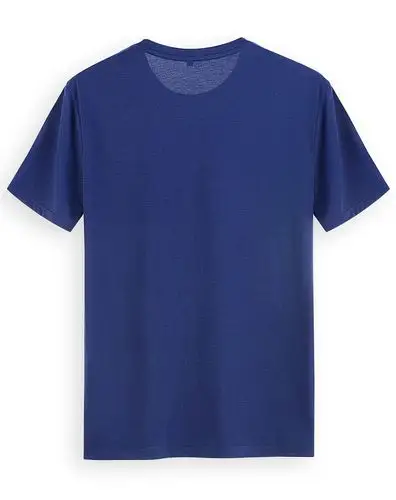 深蓝色时尚休闲短袖t恤